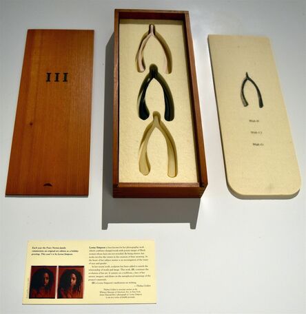 Lorna Simpson, ‘III (Three Wishbones in a Wood Box)’, 1994