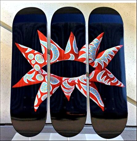 Yayoi Kusama, ‘"With All My Flowering Heart", Limited Edition Skate Deck Triptych (Brand New)’, 2017