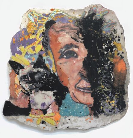 Elizabeth Ferry, ‘Georgia O'Keeffe with Siamese’, 2018