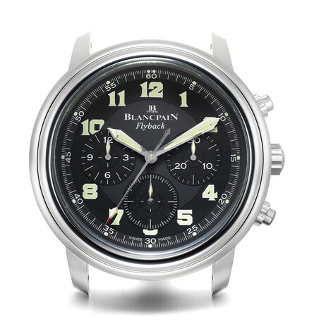 Blancpain, ‘An attractive chrome plastic wall clock with center seconds’, Circa 2000s