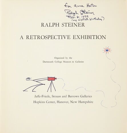 Ralph Steiner, ‘[SIGNED PHOTOBOOKS] Two volumes inscribed to Anne Horton’