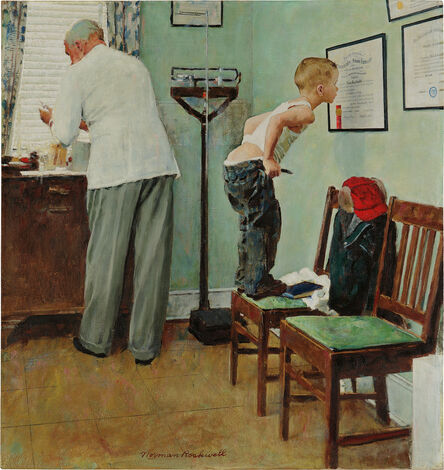 Norman Rockwell, ‘Before the Shot’, 1958
