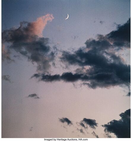 Eliot Porter, ‘New Mexico, Crescent Moon; New Mexico, Full Moon with Mountains; New Mexico (three cloud studies)’, 1958
