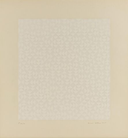 Anni Albers, ‘Triadic Series F’, 1969
