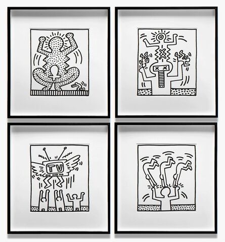 Keith Haring, ‘Fertility, Untitled, Untitled, Untitled (4 Works)’, 1983