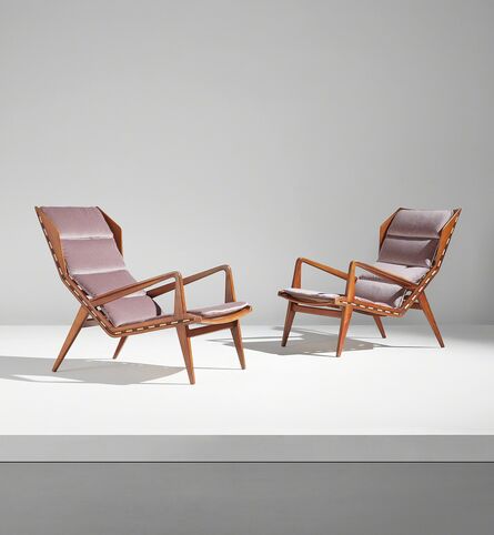 Gio Ponti, ‘Pair of armchairs, model no. 1811’, circa 1953