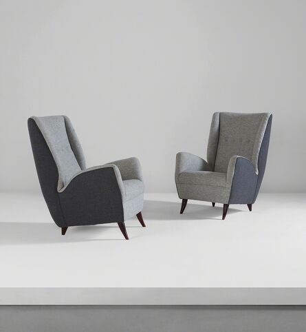 Gio Ponti, ‘Pair of armchairs’, circa 1950