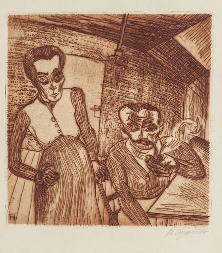 Conrad Felixmuller, ‘Arbeiterpaar (Ehepaar Schnabel)’, 1920
