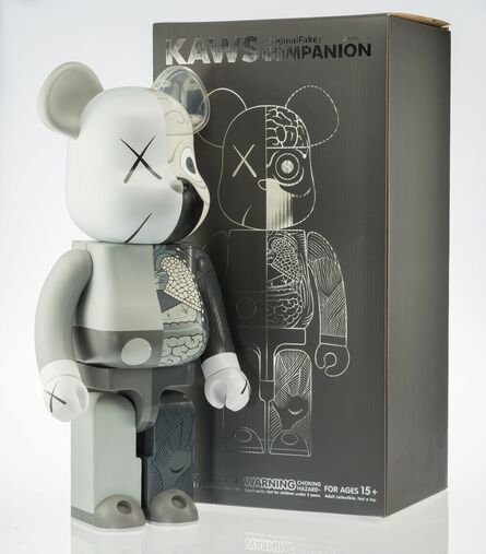 KAWS X BE@RBRICK, ‘Dissected Companion 1000% (Grey)’, 2008