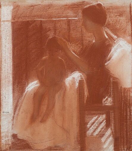 Giacomo Balla, ‘Elisa e Luce sul balcone’, 1907