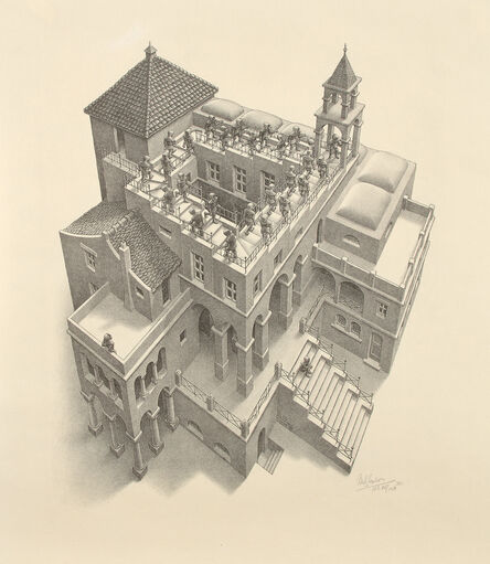 M. C. Escher, ‘Ascending and Descending’, 1960