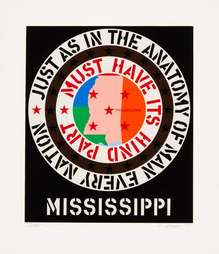 Robert Indiana, ‘Mississippi, from Decade’, 1971