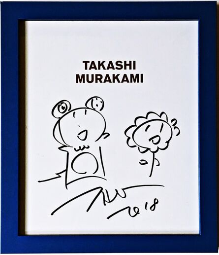 Takashi Murakami, ‘Mr. Dob and Flower Drawing’, 2018