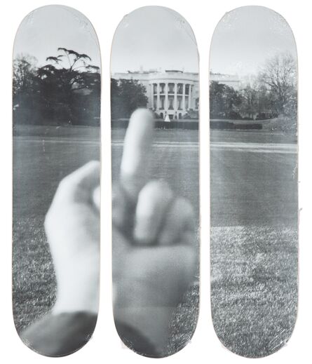 Ai Weiwei X The Skateroom, ‘The White House from Fuck Off, triptych’, 2017