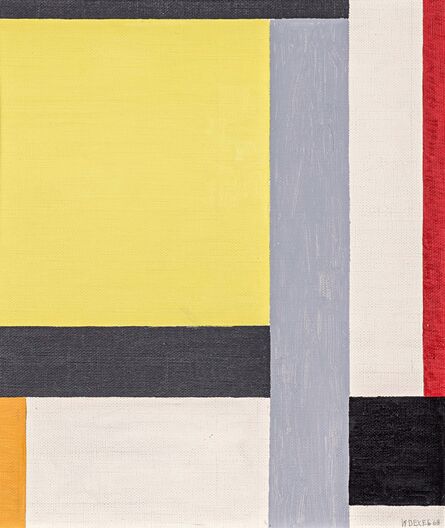 Walter Dexel, ‘Komposition mit gelbem Quadrat’, 1968