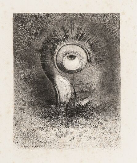 Odilon Redon, ‘Il y eut peut-être une vision première essayée dans la fleur plate 2 from Les origines’, 1883