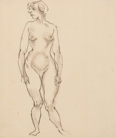 George Grosz, ‘Nude Standing’, 1918
