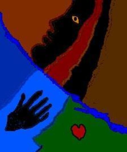 Louis Mendez, ‘My Blue Hand and Red Heart’, 1997