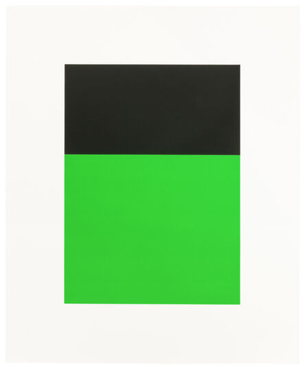Ellsworth Kelly, ‘Black/Green II, from "Series of Ten Lithographs"’, 1970