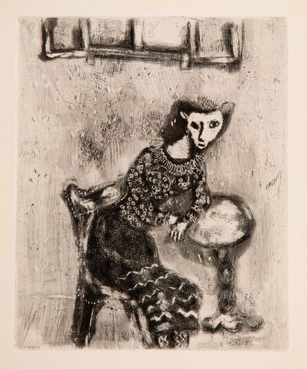 Marc Chagall, ‘La chatte métamorphosée en femme, from Jean de La Fontaine, Fables’, 1952
