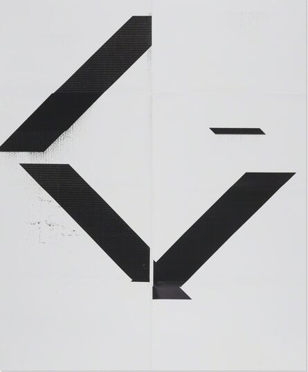 Wade Guyton, ‘X Poster (Untitled, 2007, Epson UltraChrome inkjet on linen, 84x69", WG1208), 2017’, 2017