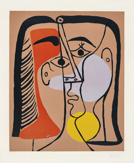 Pablo Picasso, ‘Portrait de Jacqueline au cheveux lisses (Portrait of Jacqueline with Smooth Hair)’, 1962