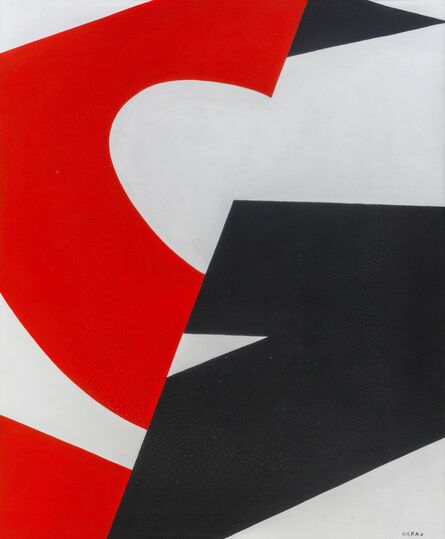Salvatore Garau, ‘Dietro, una forma rossa’, 1974