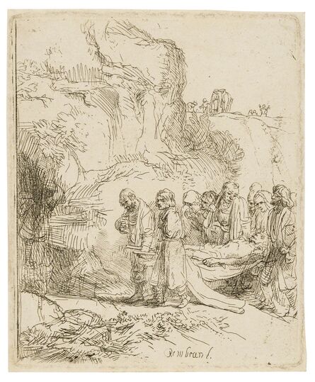 Rembrandt van Rijn, ‘Christ carried to the Tomb’, circa 1645