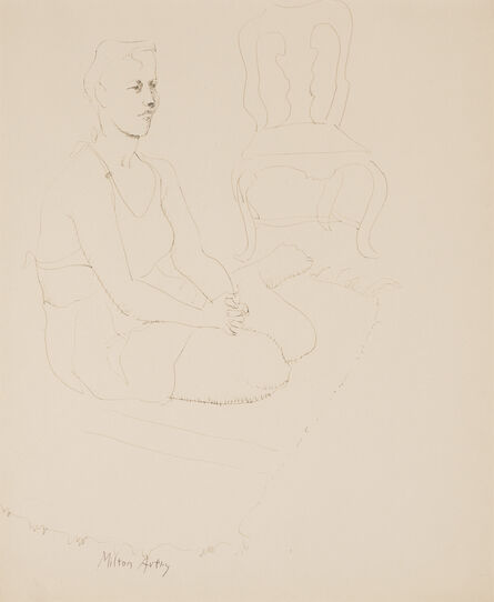 Milton Avery, ‘Stella Seated’, 1943
