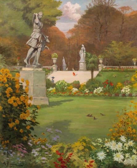 Alden Pierson, ‘Paris, le jardin du Luxembourg’, 1912