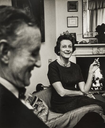 Norman Parkinson, ‘Ian Fleming and Lady Anne Rothermere; Ian Fleming Smoking’, 1963