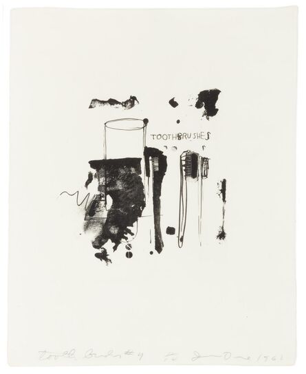 Jim Dine, ‘Toothbrushes #4’, 1962