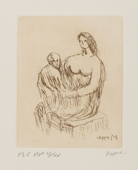 Henry Moore, ‘Mother and Child (Cramer 705)’, 1983