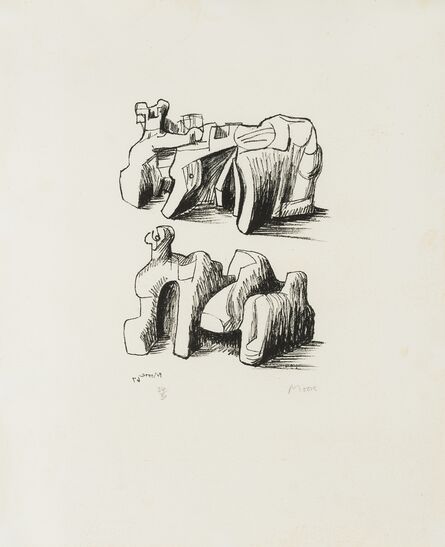 Henry Moore, ‘Two Rock Reclining Figures (Cramer 102)’, 1967