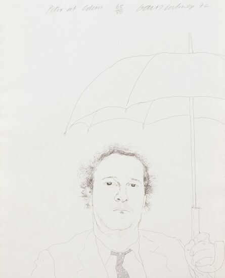 David Hockney, ‘The Restaurateur (Peter at Odins)’, 1972