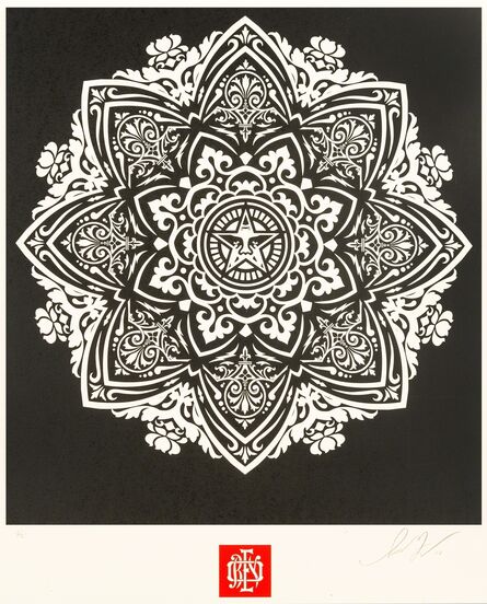 Shepard Fairey, ‘Mandala Ornament (Black)’, 2010