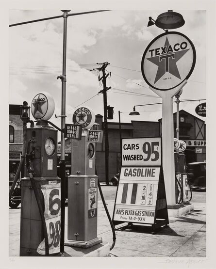Berenice Abbott, ‘Texaco Gasoline Station Tremont Avenue & Dock Street, Bronx’, 1936