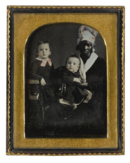 Anonymous American Photographer, Possibly Felix Moissenet (Born Circa 1814) Or John H. Clarke (1831-1914), ‘Children with their Nursemaid’, circa 1850