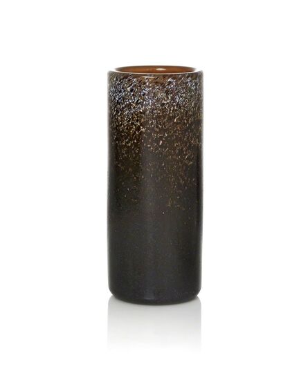 Monart, ‘a ‘Stoneware’ cylindrical glass vase, shape L’, 20th Century