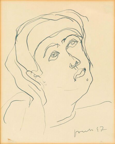 Lucio Fontana, ‘Testa di donna’, 1947