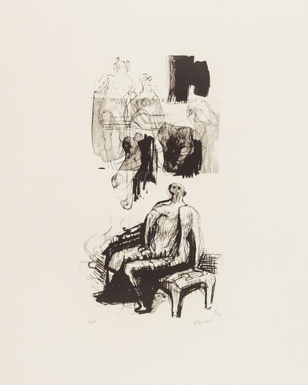 Henry Moore, ‘Woman Seated on Fireside Stool (Cramer 311)’, 1973