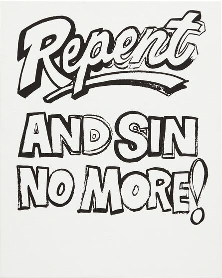 Andy Warhol, ‘Repent and Sin No More!’, ca. 1985-1986