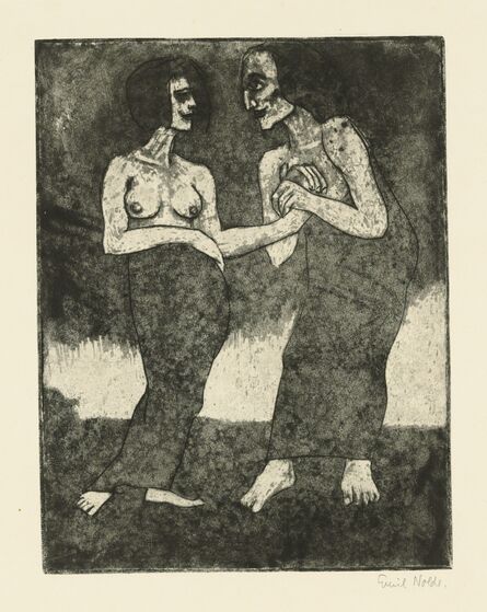 Emil Nolde, ‘Mann und Mädchen’, 1918