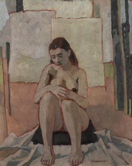 Felice Casorati, ‘Nudo seduto’, 1942
