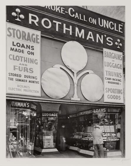 Berenice Abbott, ‘Rothman's Pawn Shop, 149 8th Ave.’, 1938