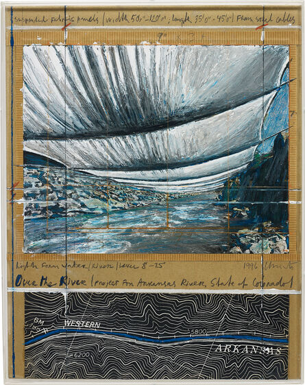 Christo, ‘Over the River (Project for Arkansas River, State of Colorado)’, 1996
