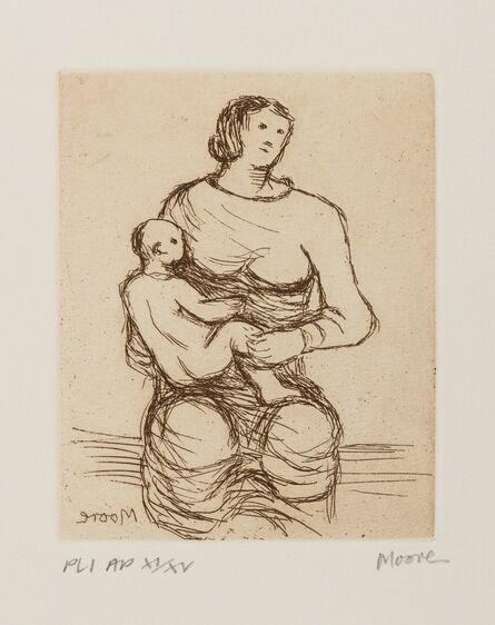 Henry Moore, ‘Mother and Child (Cramer 701)’, 1983