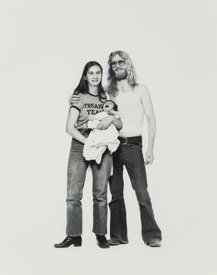 Elliott Erwitt, ‘Hippie Couple and Child, Corning, New York’