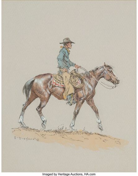 Olaf Wieghorst, ‘Cowboy on Horseback’