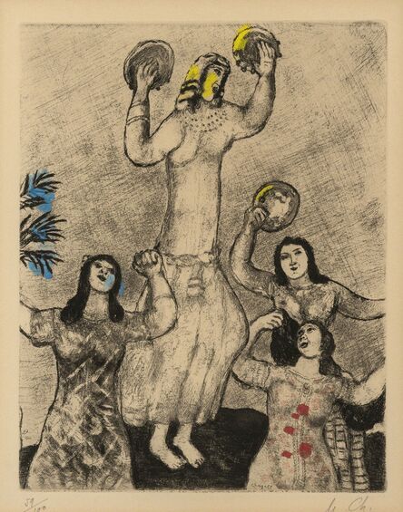 Marc Chagall, ‘Dance of Miriam (from Bible) (Cramer Books 30)’, 1958